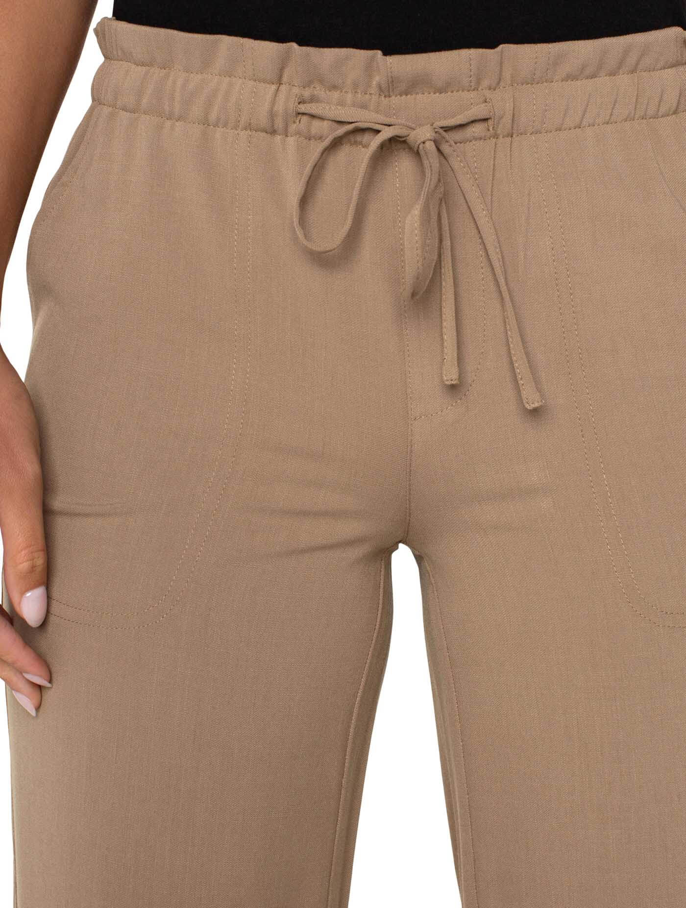 Liverpool Pull On Tie Waist Wide Leg Pant