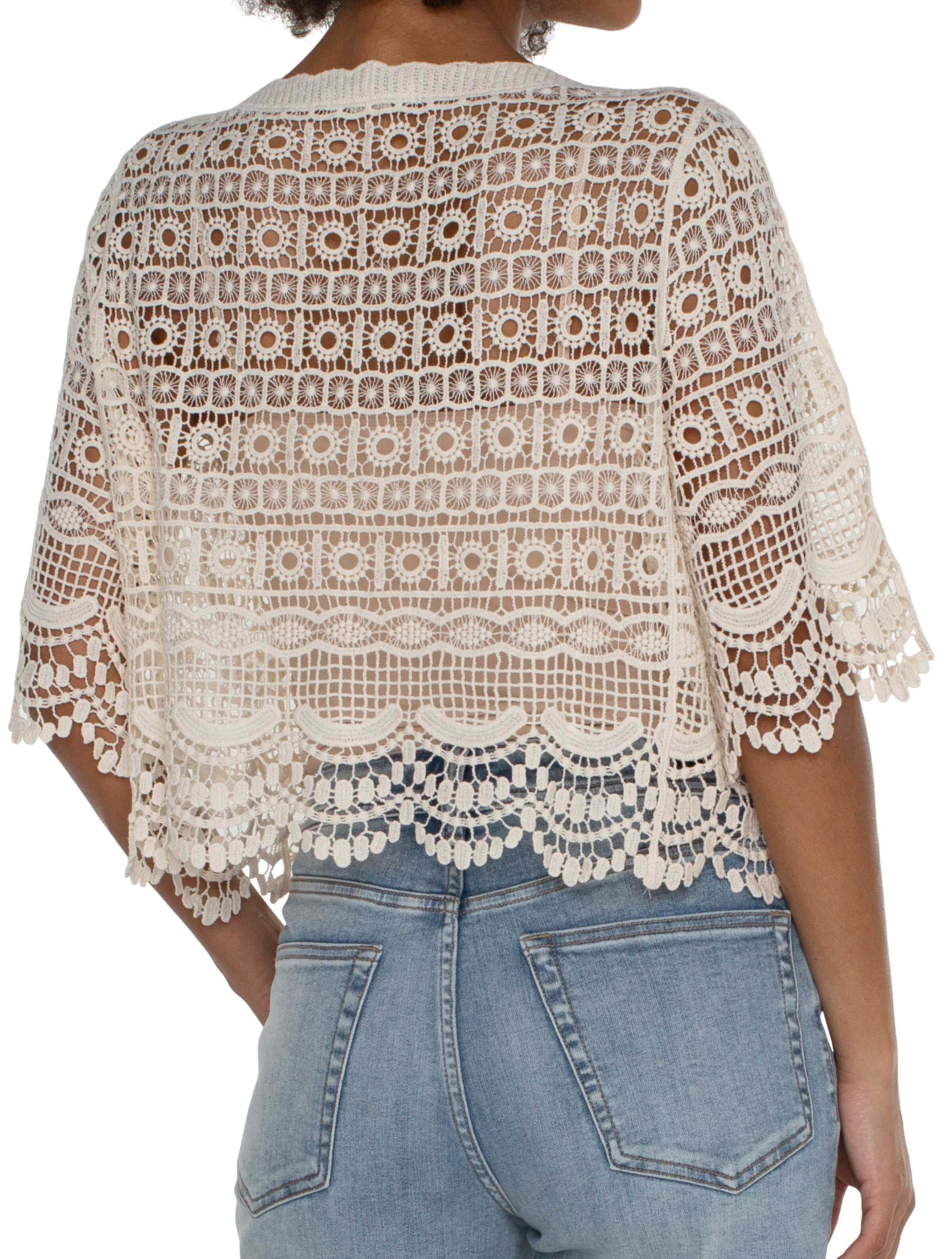 Liverpool Short Sleeve Lace Bolero