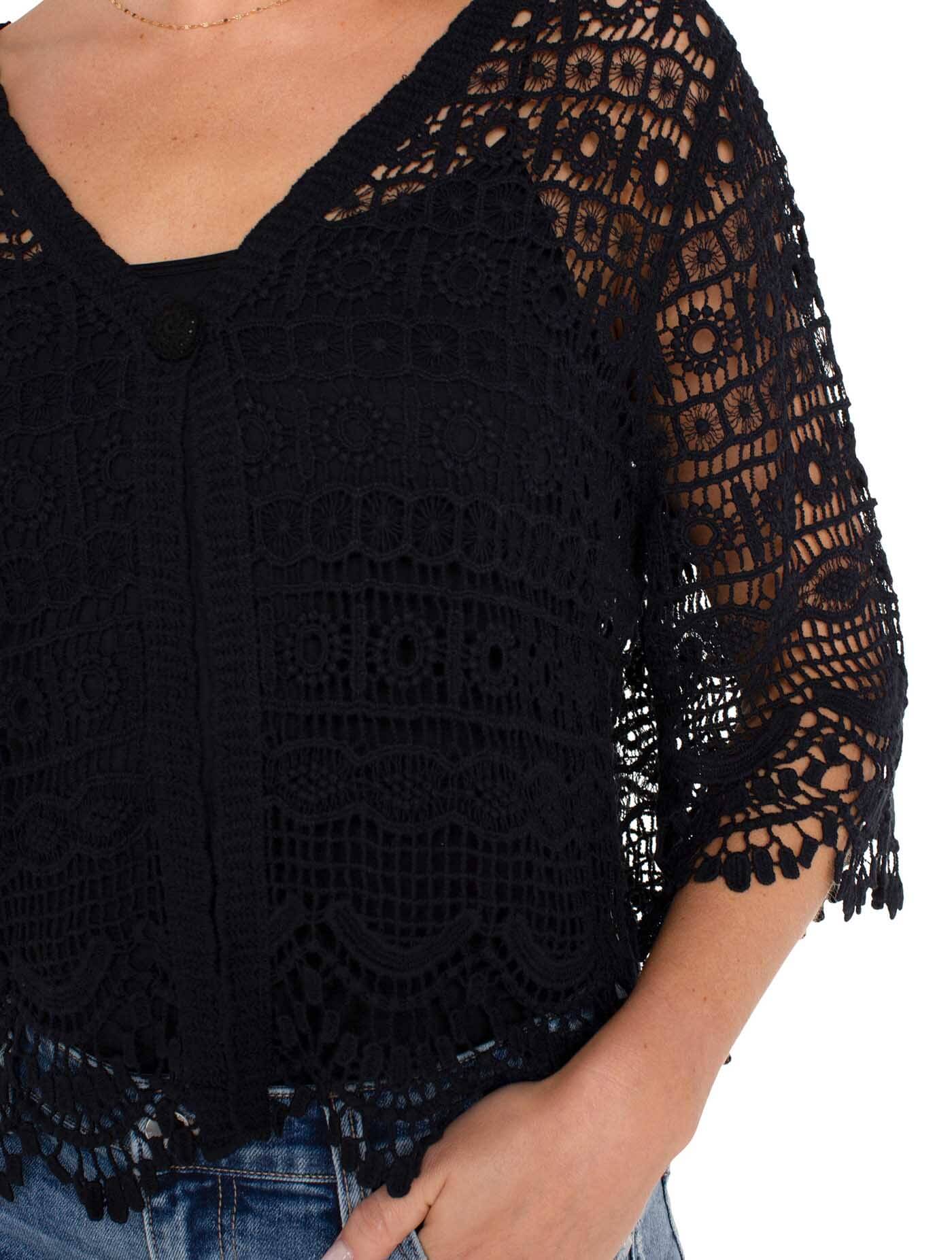 Liverpool Short Sleeve Lace Bolero