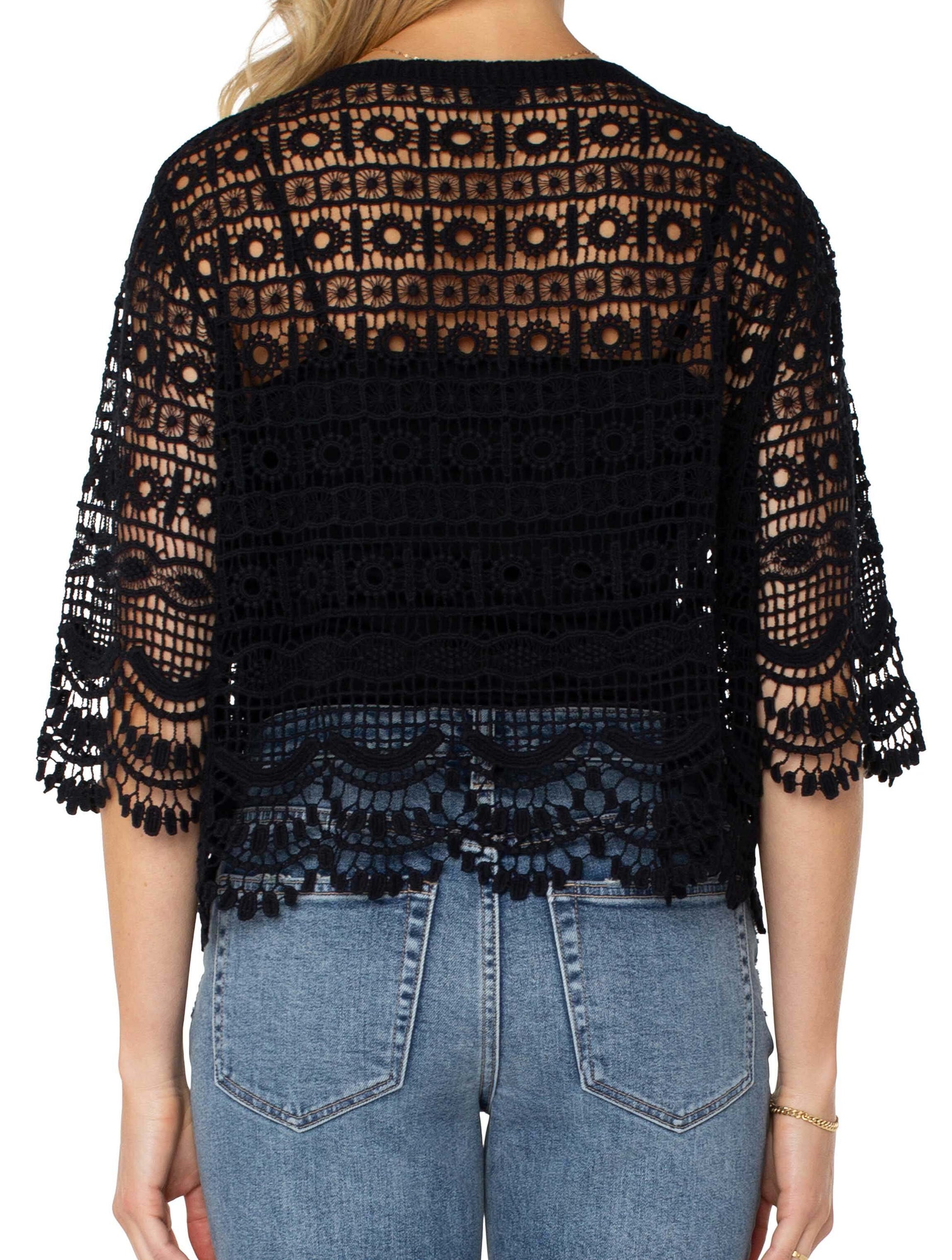 Liverpool Short Sleeve Lace Bolero