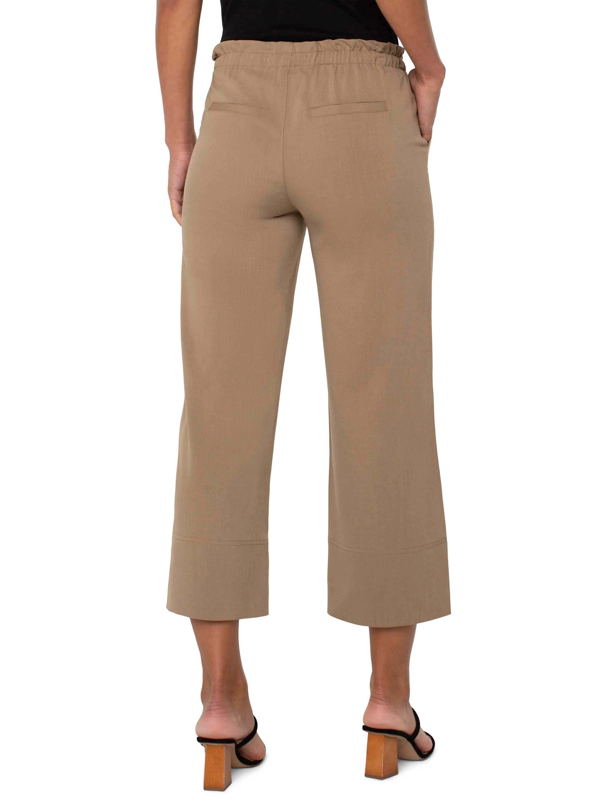 Liverpool Pull On Tie Waist Wide Leg Pant