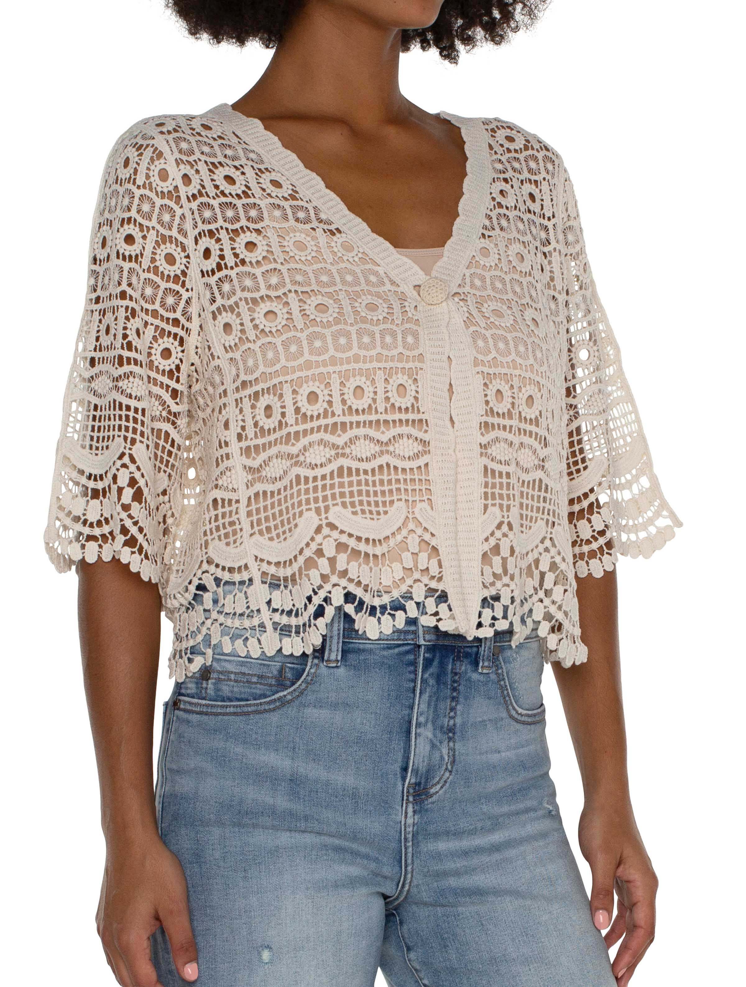 Liverpool Short Sleeve Lace Bolero