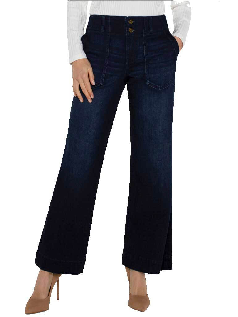 Liverpool Patch Pocket Wide Leg 31" Jean