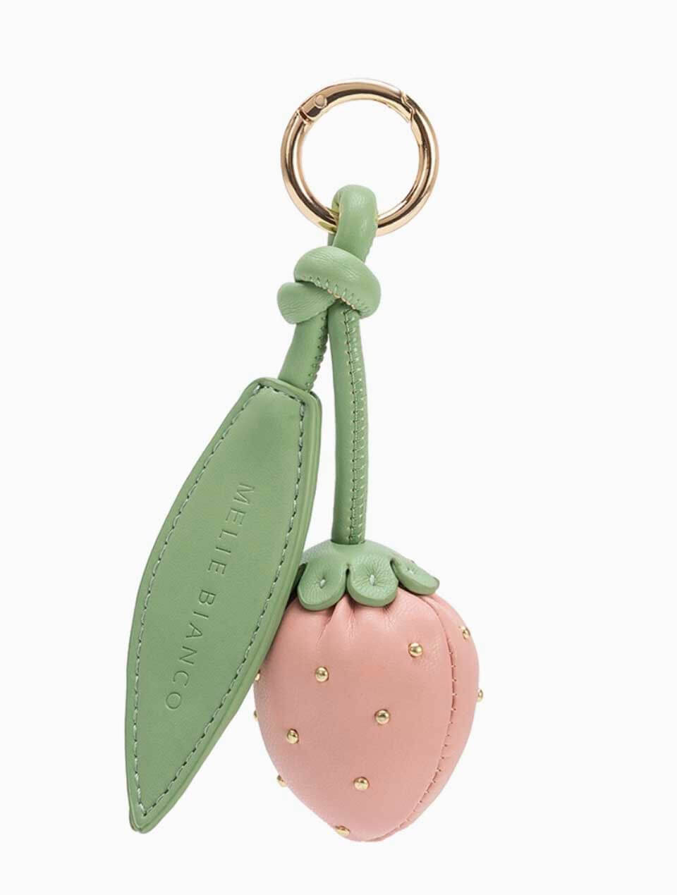 Strawberry Recycled Vegan Bag Charm