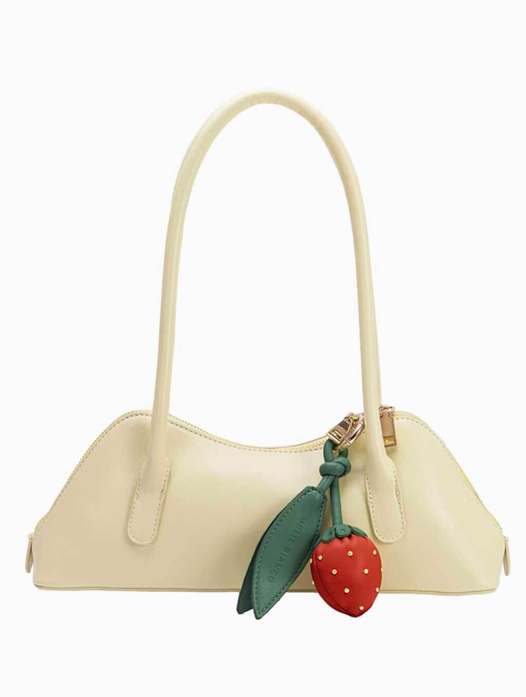 Strawberry Recycled Vegan Bag Charm