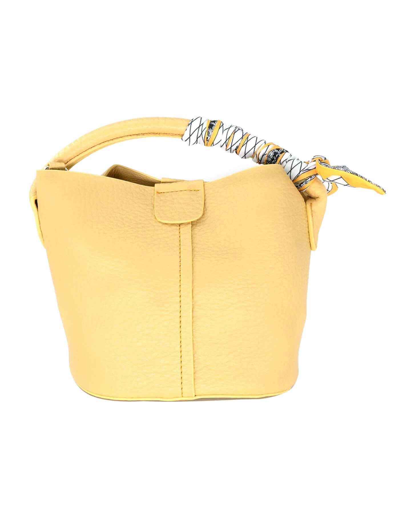 Mini Bucket Bag with Scarf