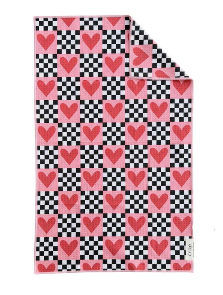 Valentine's Day Double-Sided Microfiber Hand Towel