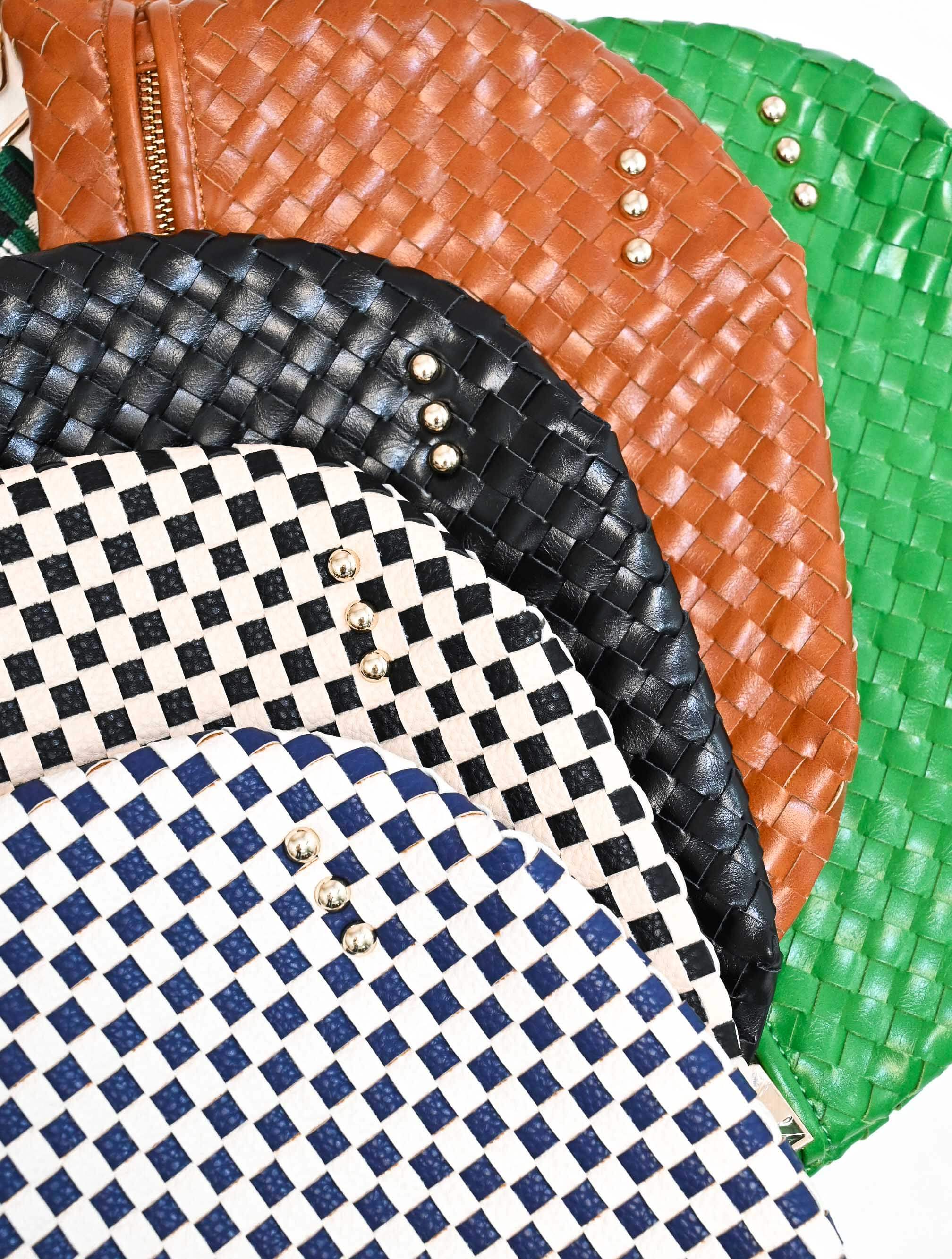 Westlyn Woven Bum Bag with Studded Detail