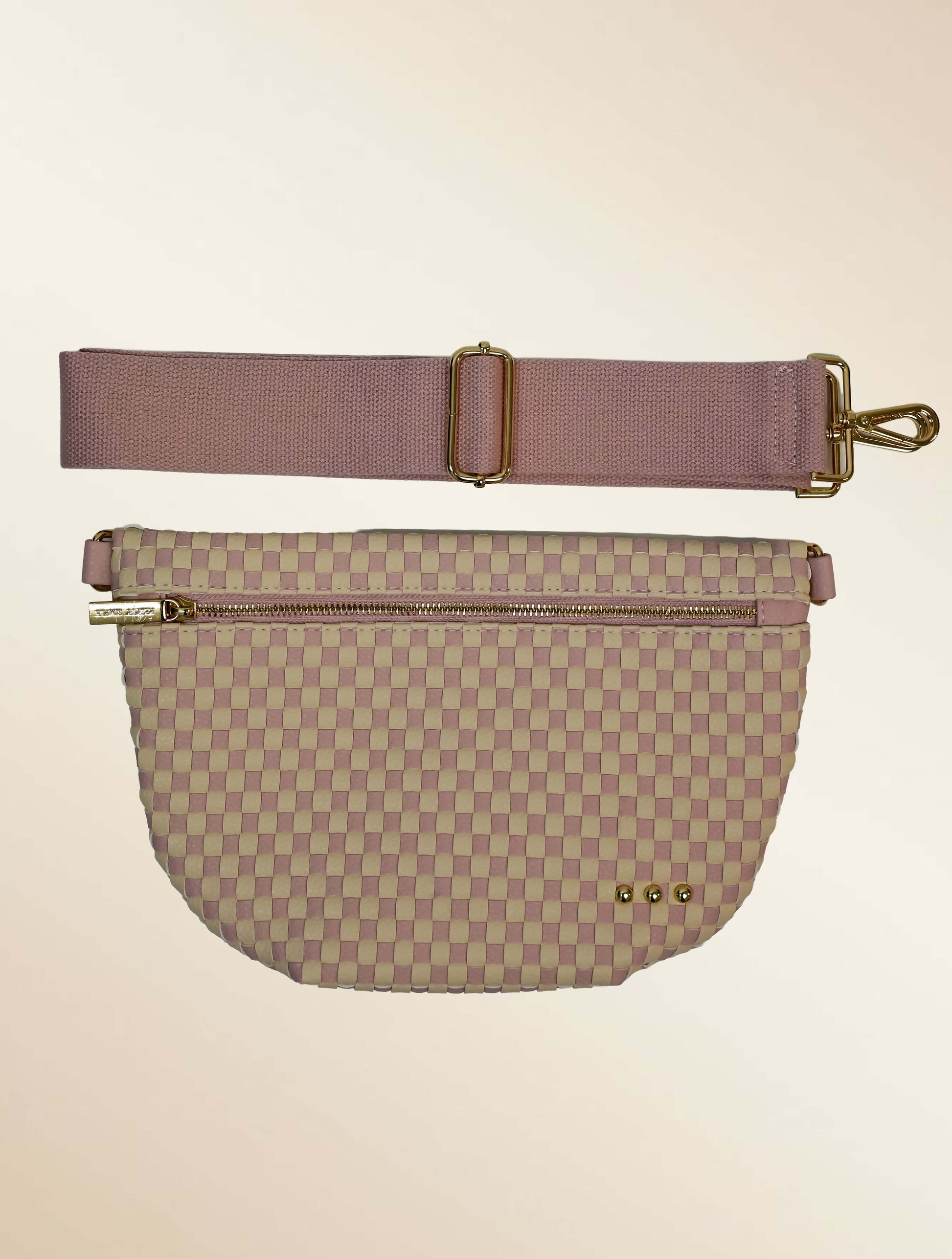 Westlyn Woven Bum Bag with Studded Detail
