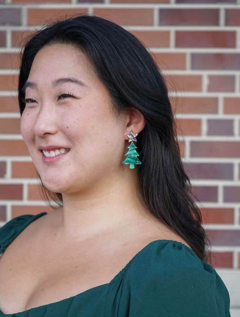 Star Christmas Tree Earrings