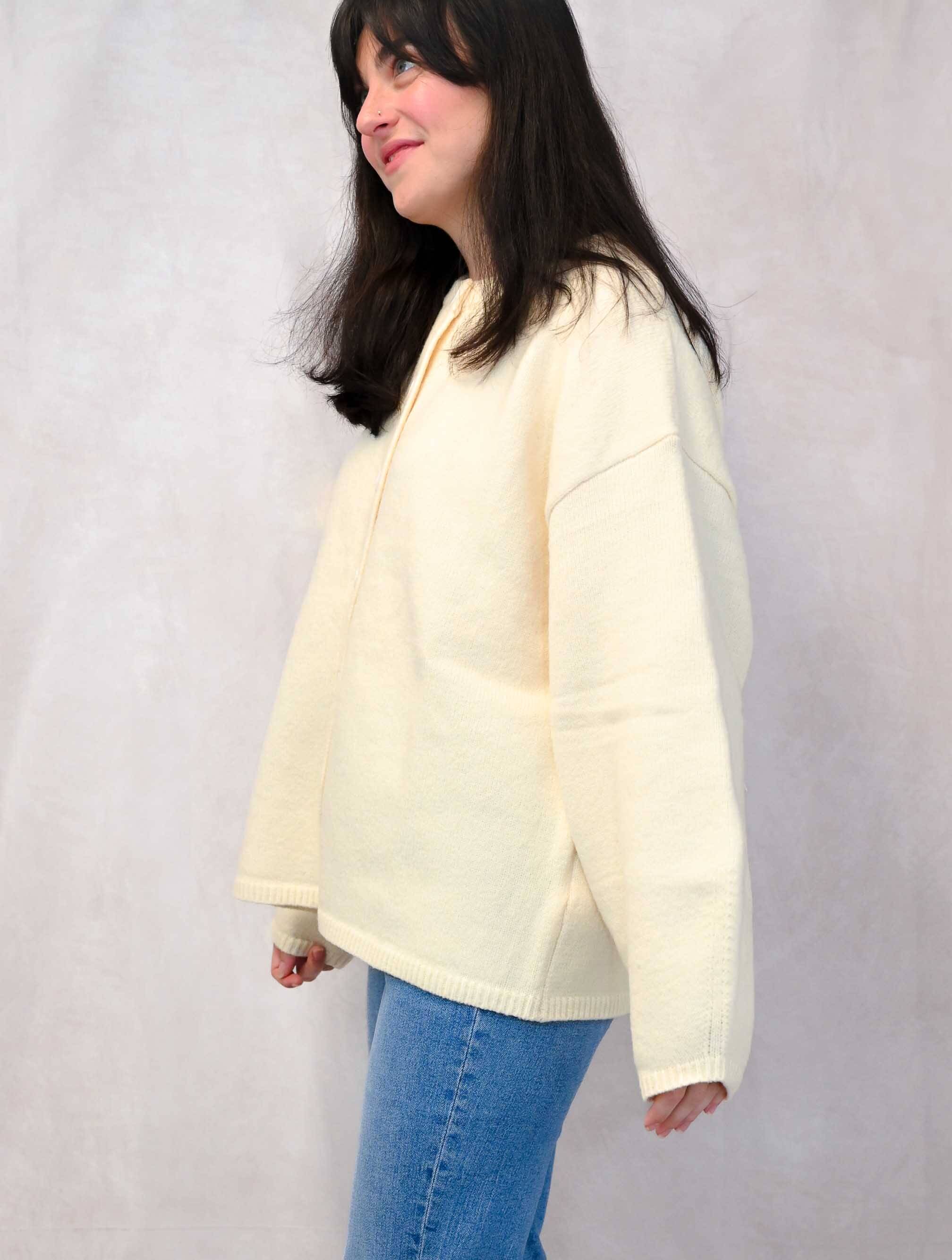 Classic Knit Button Up Sweater