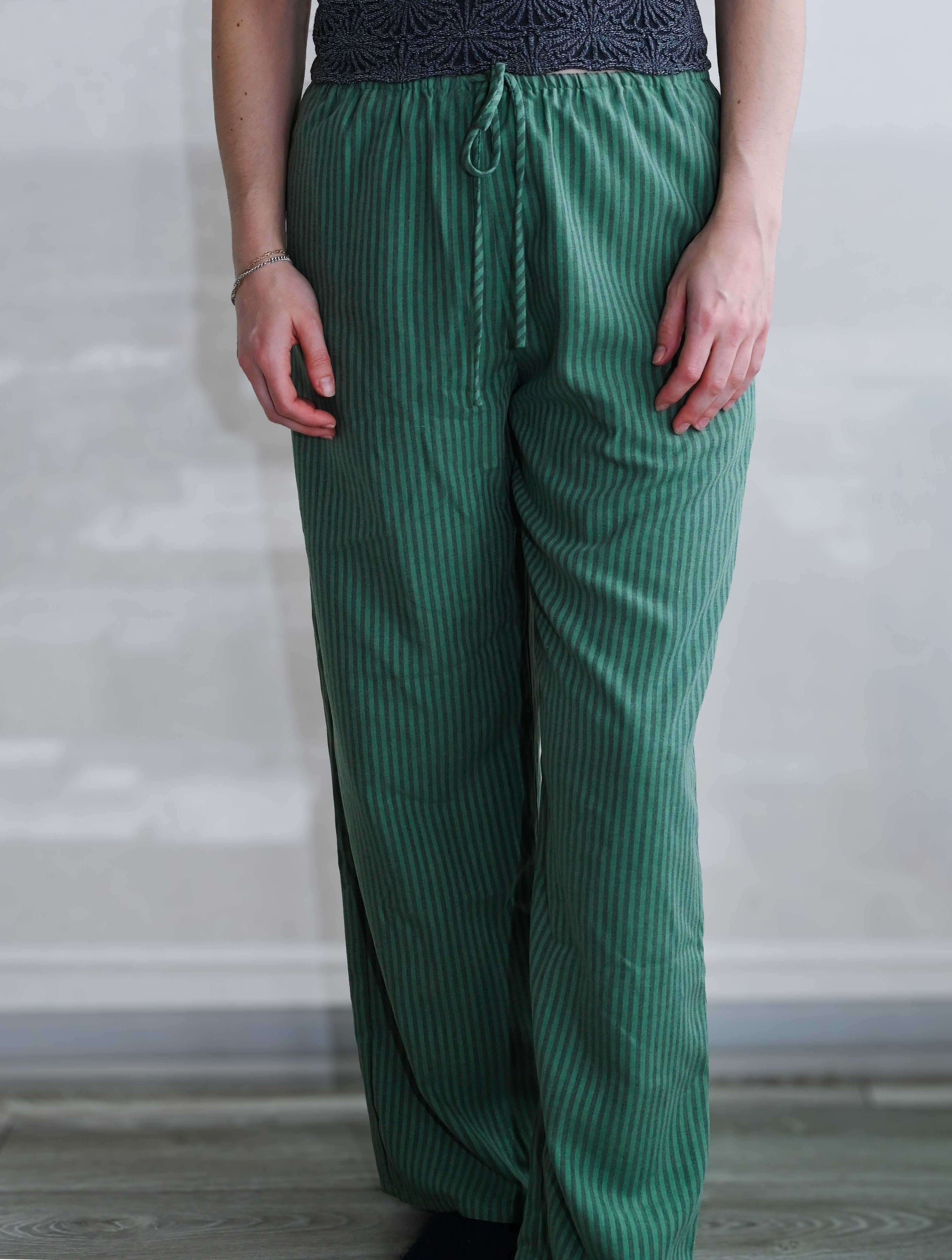 Striped Drawstring Pants