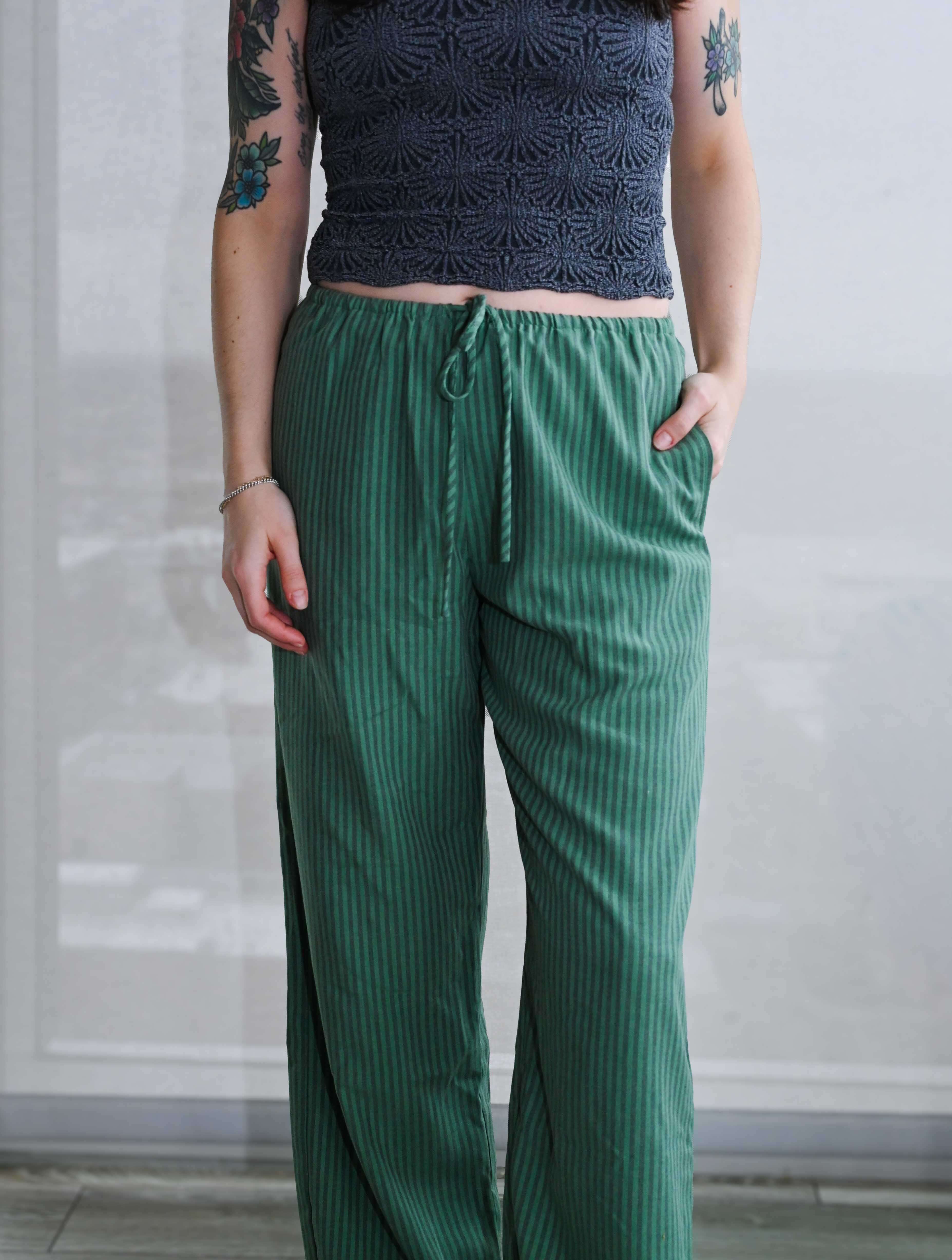 Striped Drawstring Pants