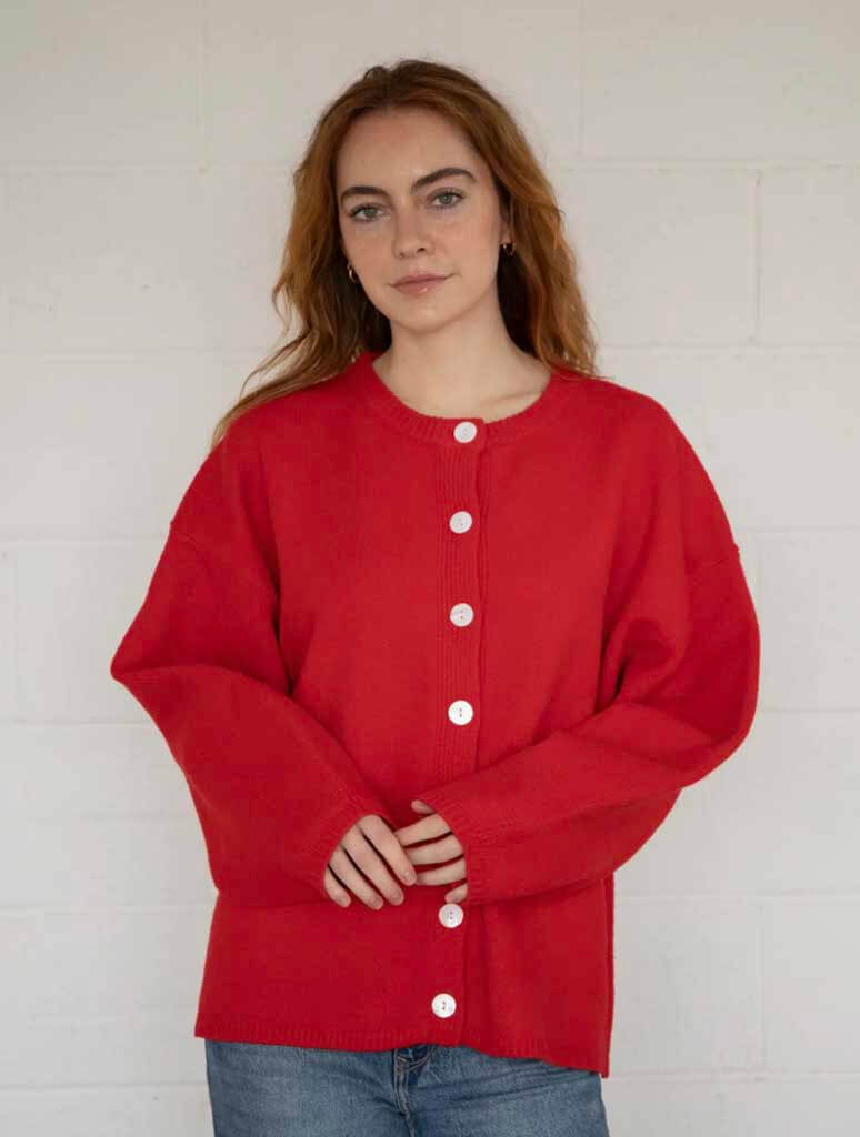 Classic Knit Button Up Sweater