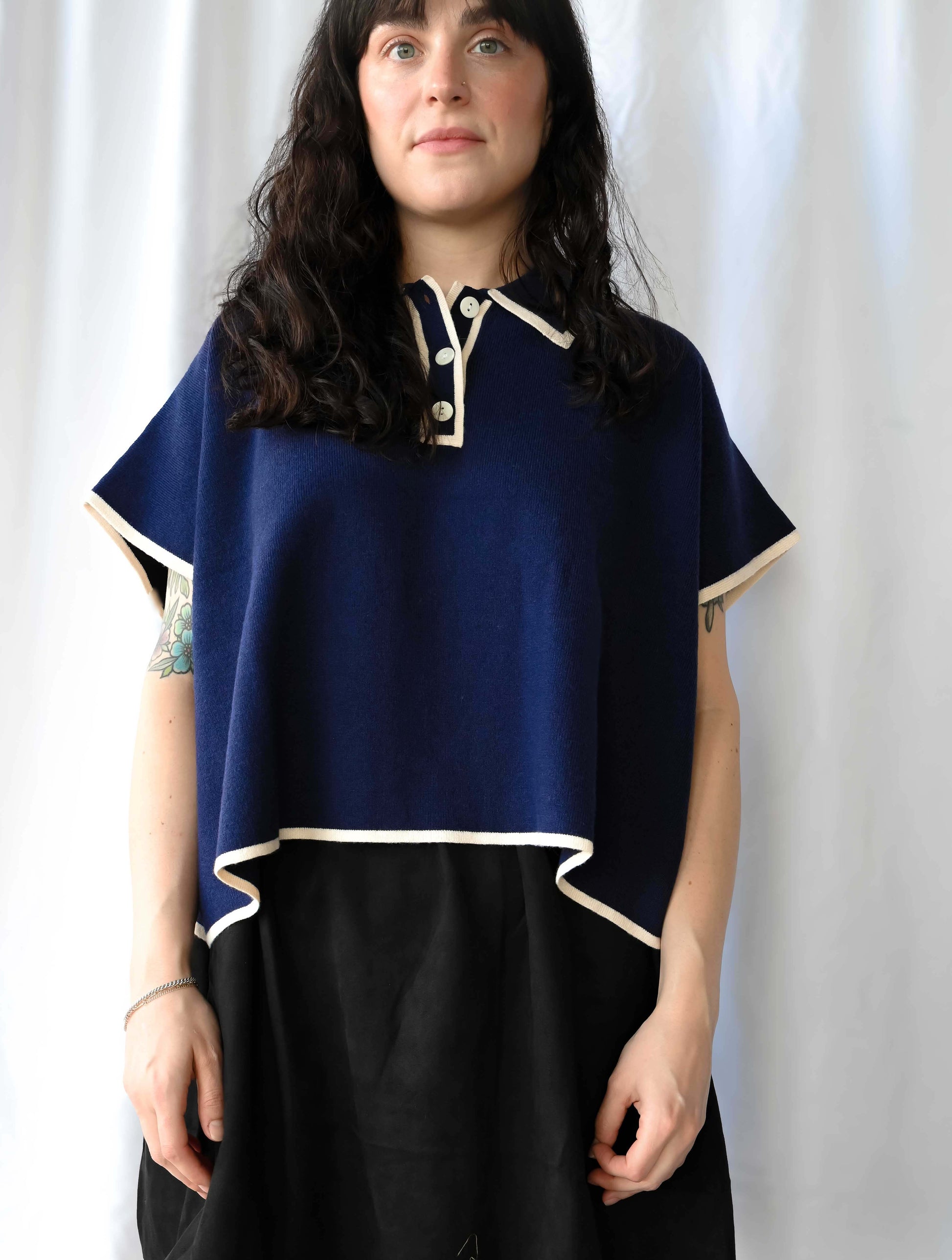 Short Sleeve Collared Top