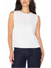 Liverpool Sleeveless Crewneck Knit Top