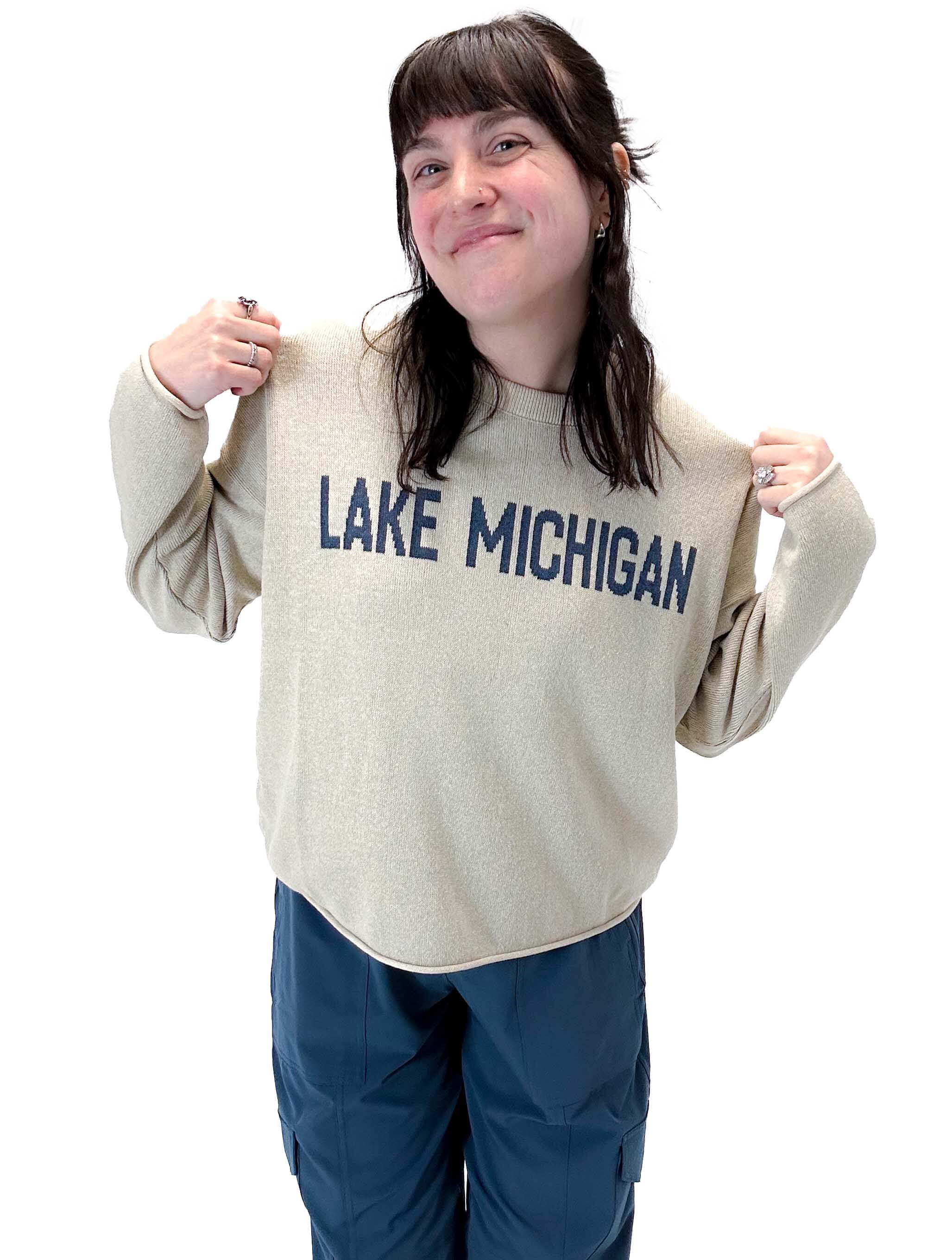 "Lake Michigan" Boxy Sweater