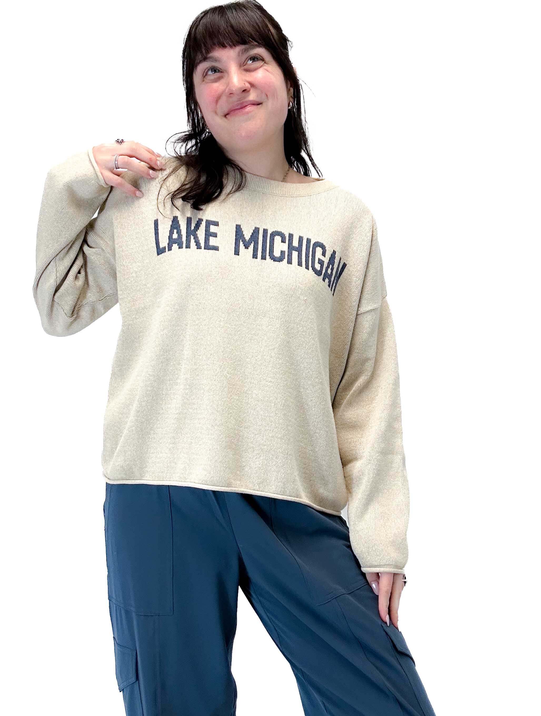"Lake Michigan" Boxy Sweater