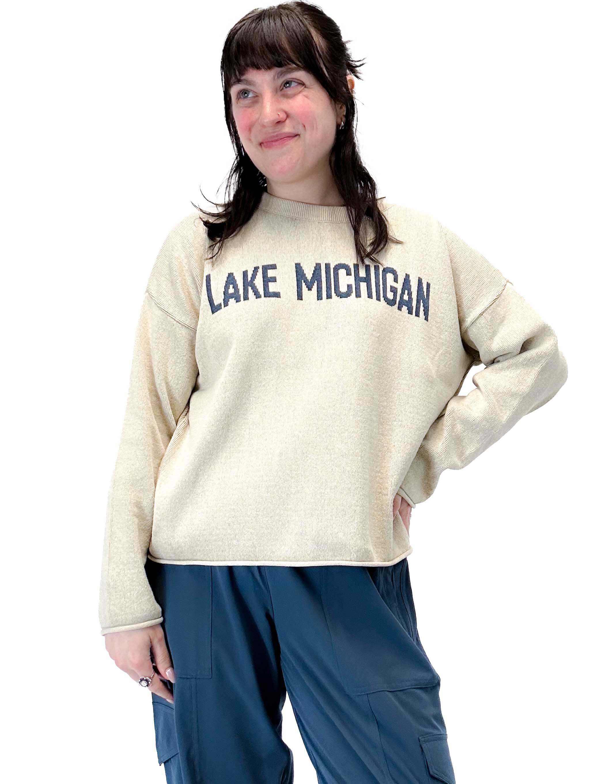 "Lake Michigan" Boxy Sweater