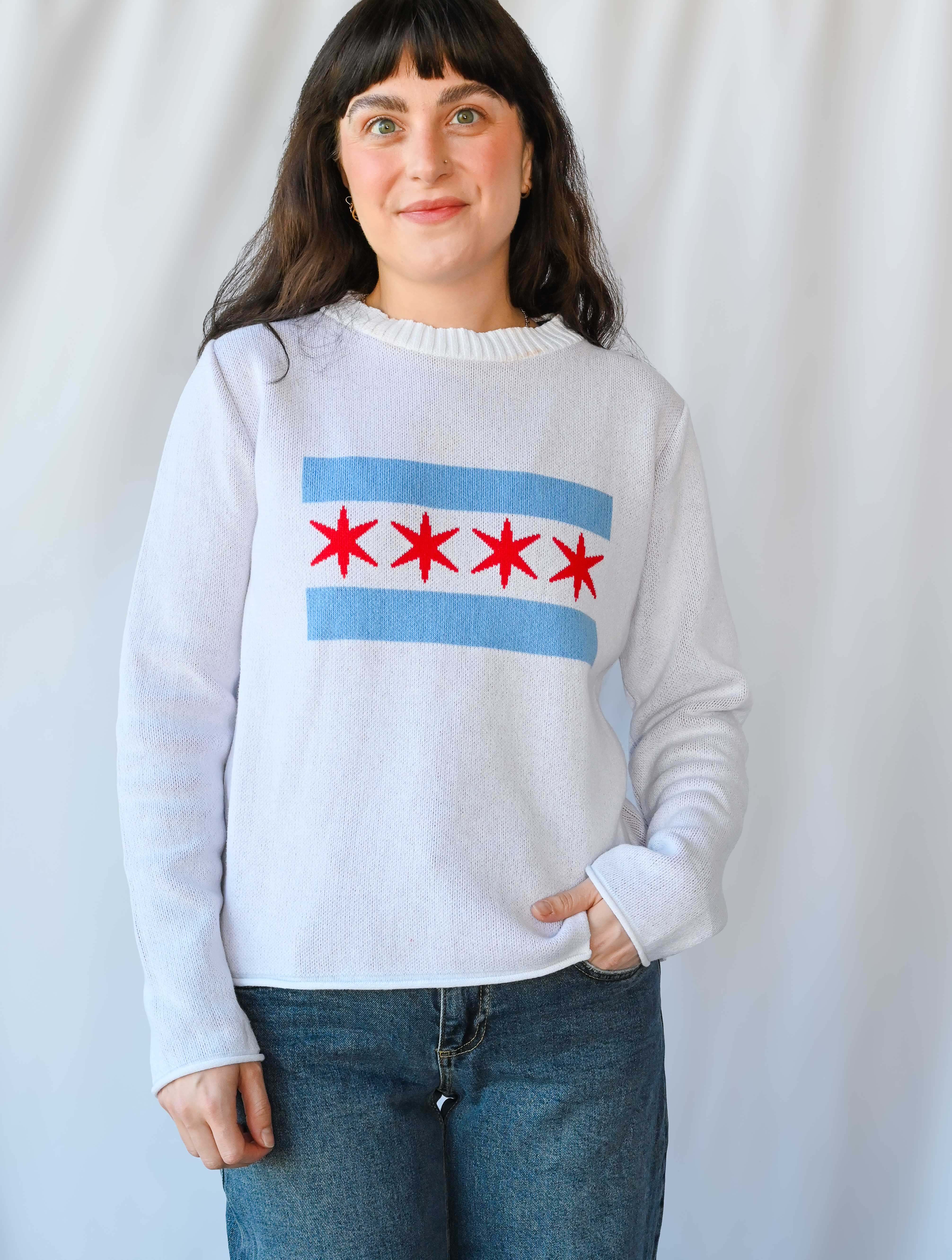 Chicago Flag Favorite Pullover Sweater