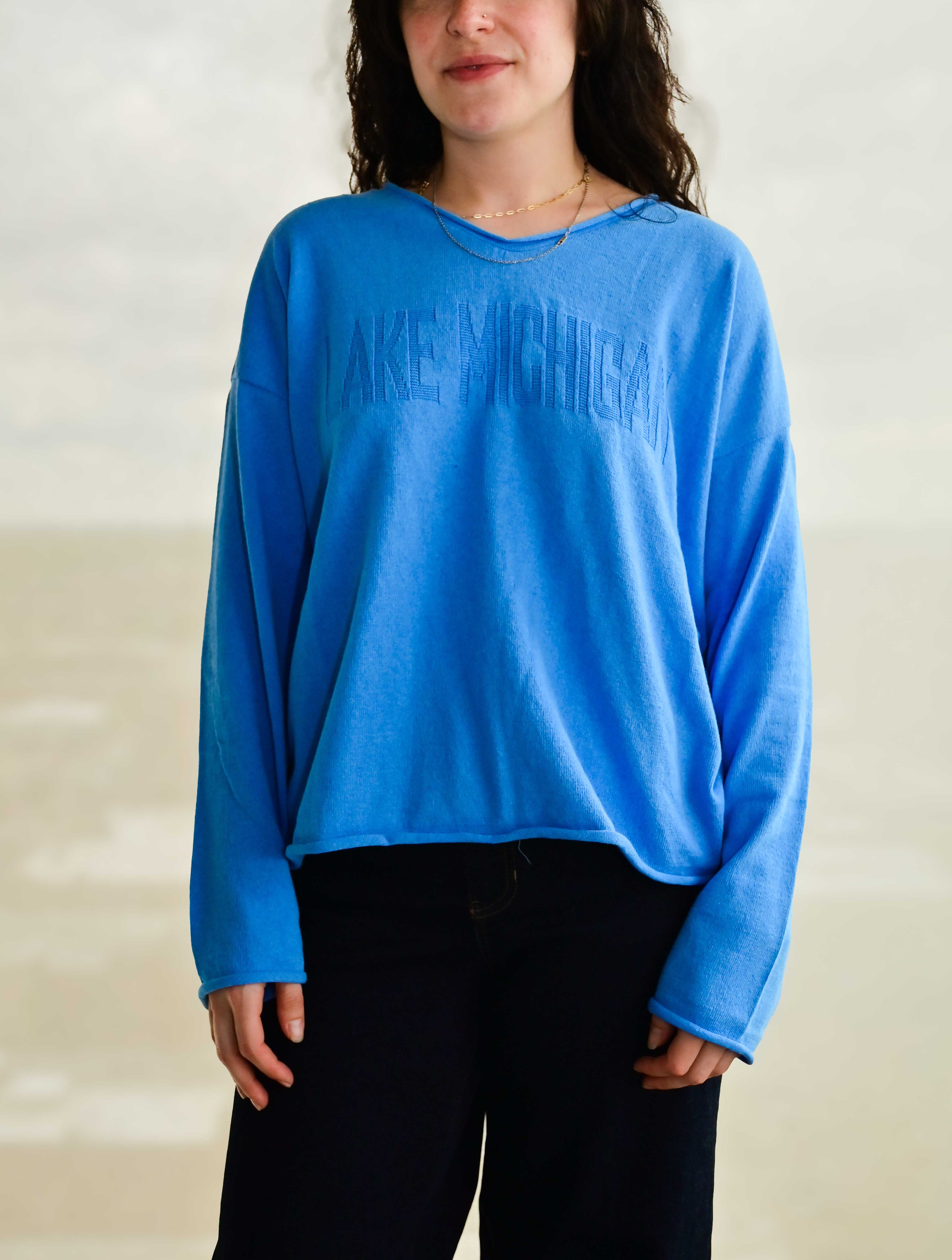 "Lake Michigan" V-Neck Sweater