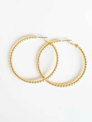 Large Twisted Rope 50MM Hoops