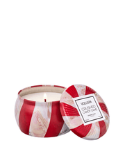 Voluspa Crushed Candy Cane Mini Tin Candle